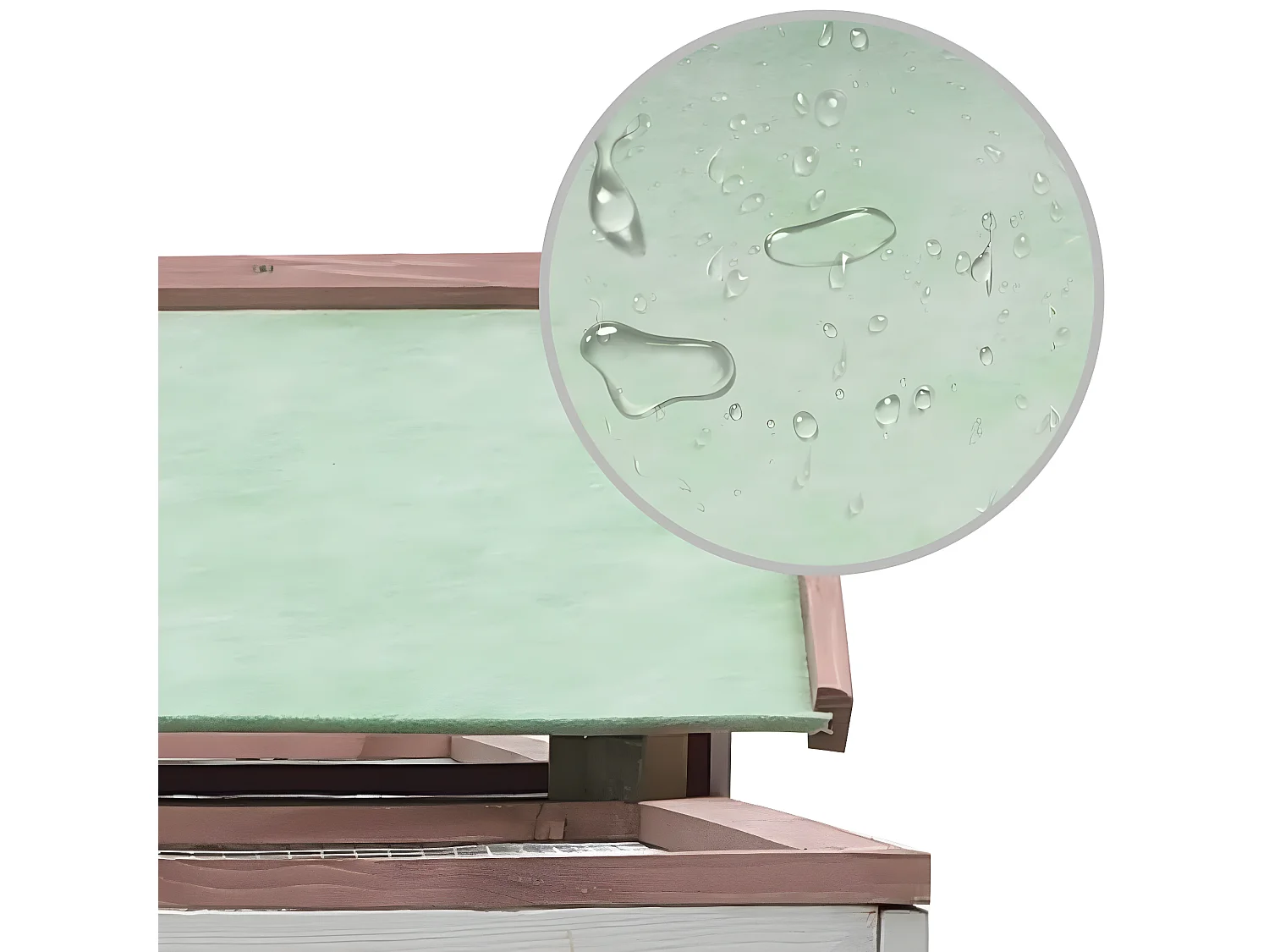 Coelheira 310x70x87 cm pinho e abeto maciços moca PT785151