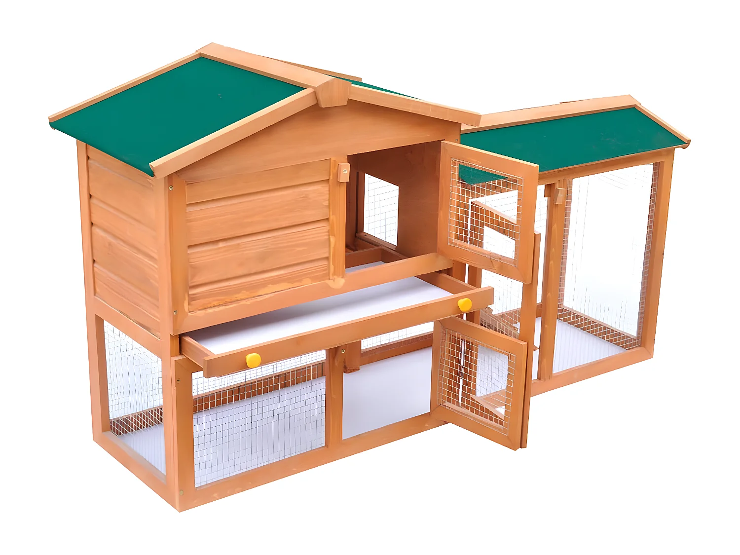 Casa de animales grande jaula conejera de madera ES527648