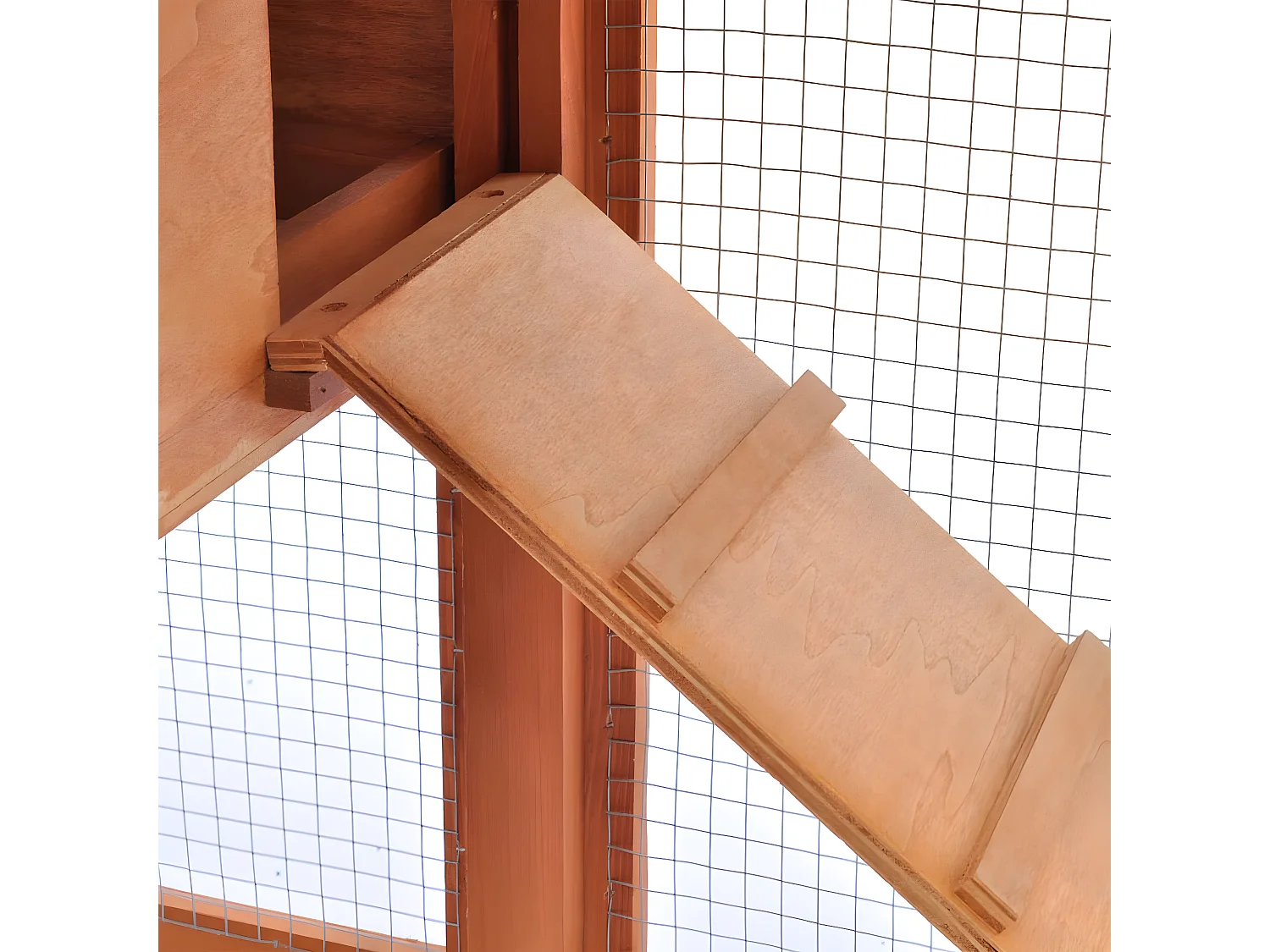 Casa de animales grande jaula conejera de madera ES527648