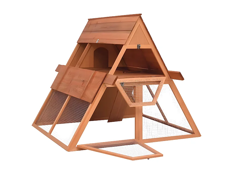 Clapier 152x127x109,5 cm Bois de sapin massif RG3Q94969