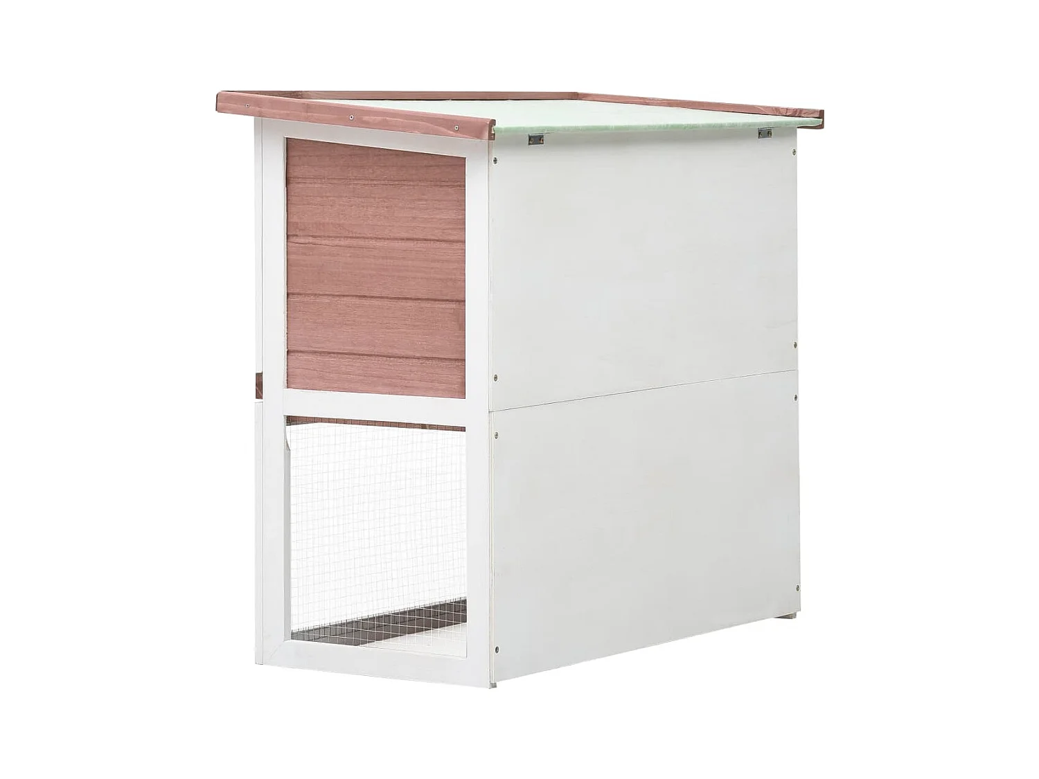 Jaula conejera con 1 puerta madera marrón ES310786