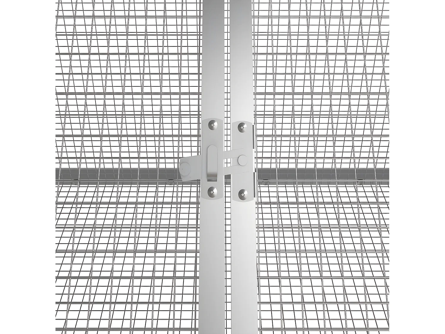 Gaiola p/ coelhos 403,5x80,5x71 cm aço galvanizado antracite PT375491