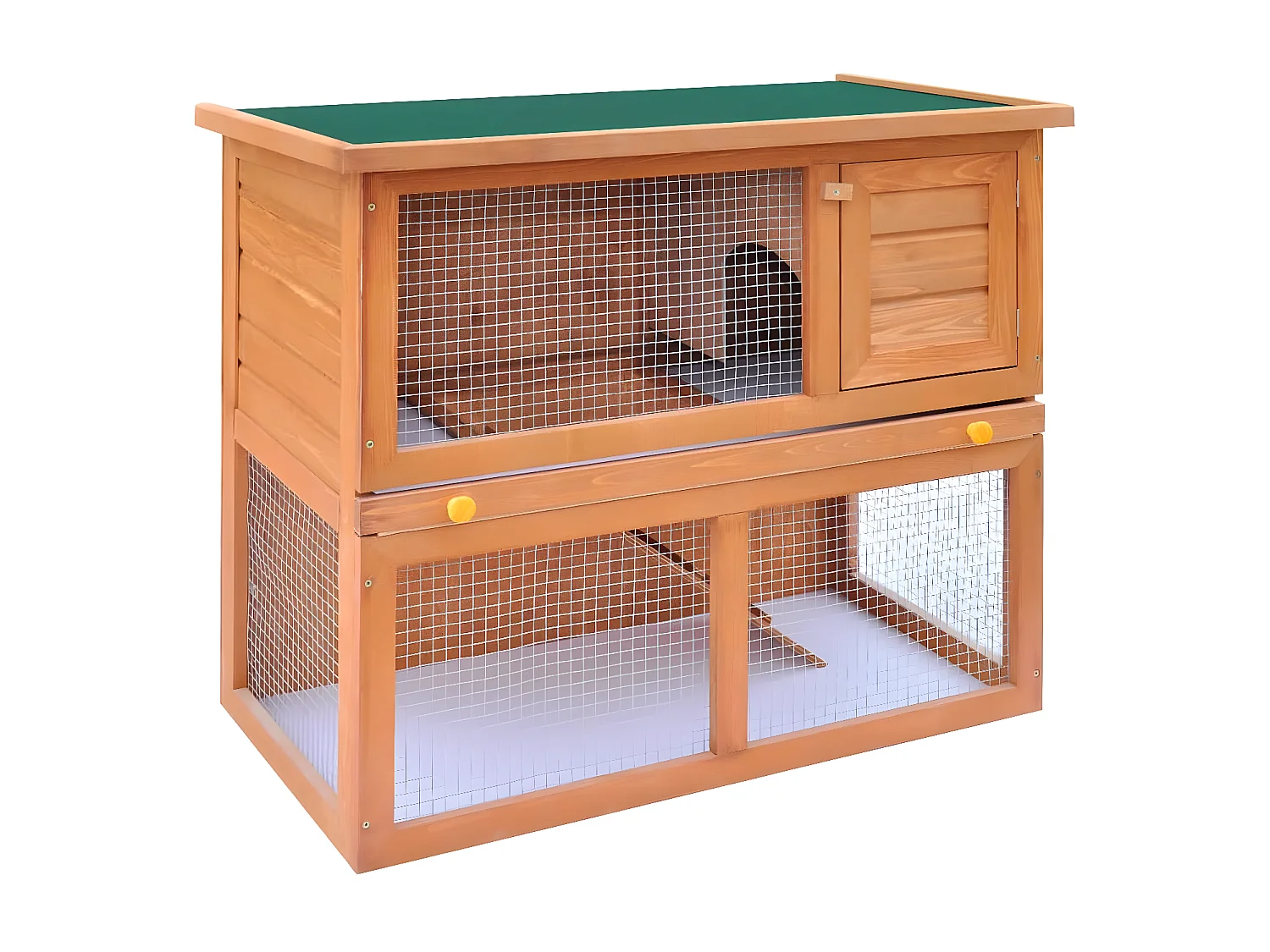 Clapier d'extérieur Enclos pour petits animaux 1 porte Bois RG3Q35268