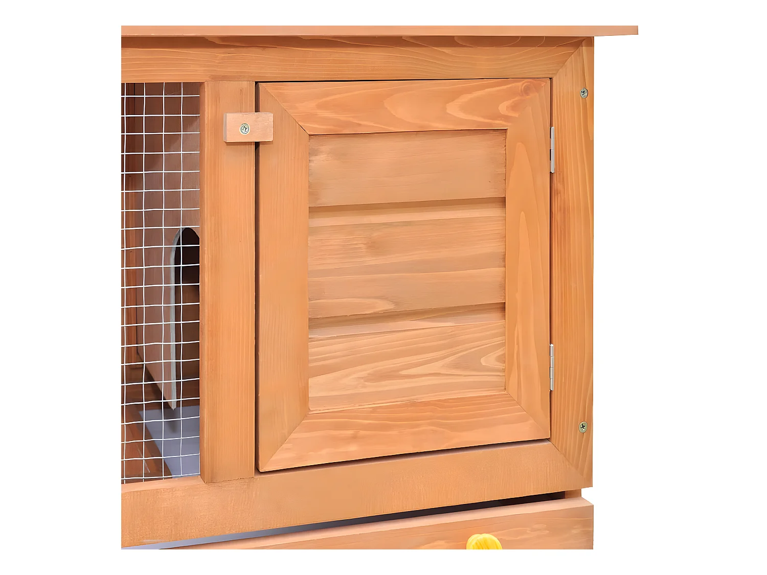 Casa de animales pequeños jaula conejera 1 puerta madera ES370008