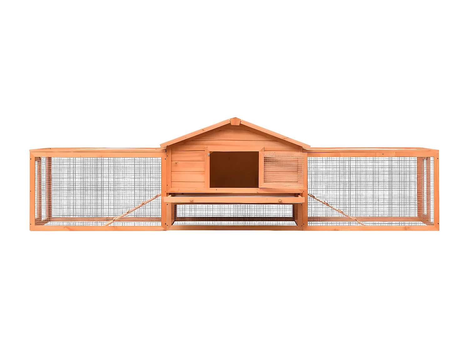 Coelheira em pinho e abeto maciços 310x70x87 cm PT348170