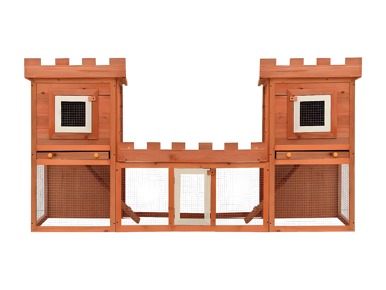 Casa grande de animales jaula conejera doble jaula de madera ES790730