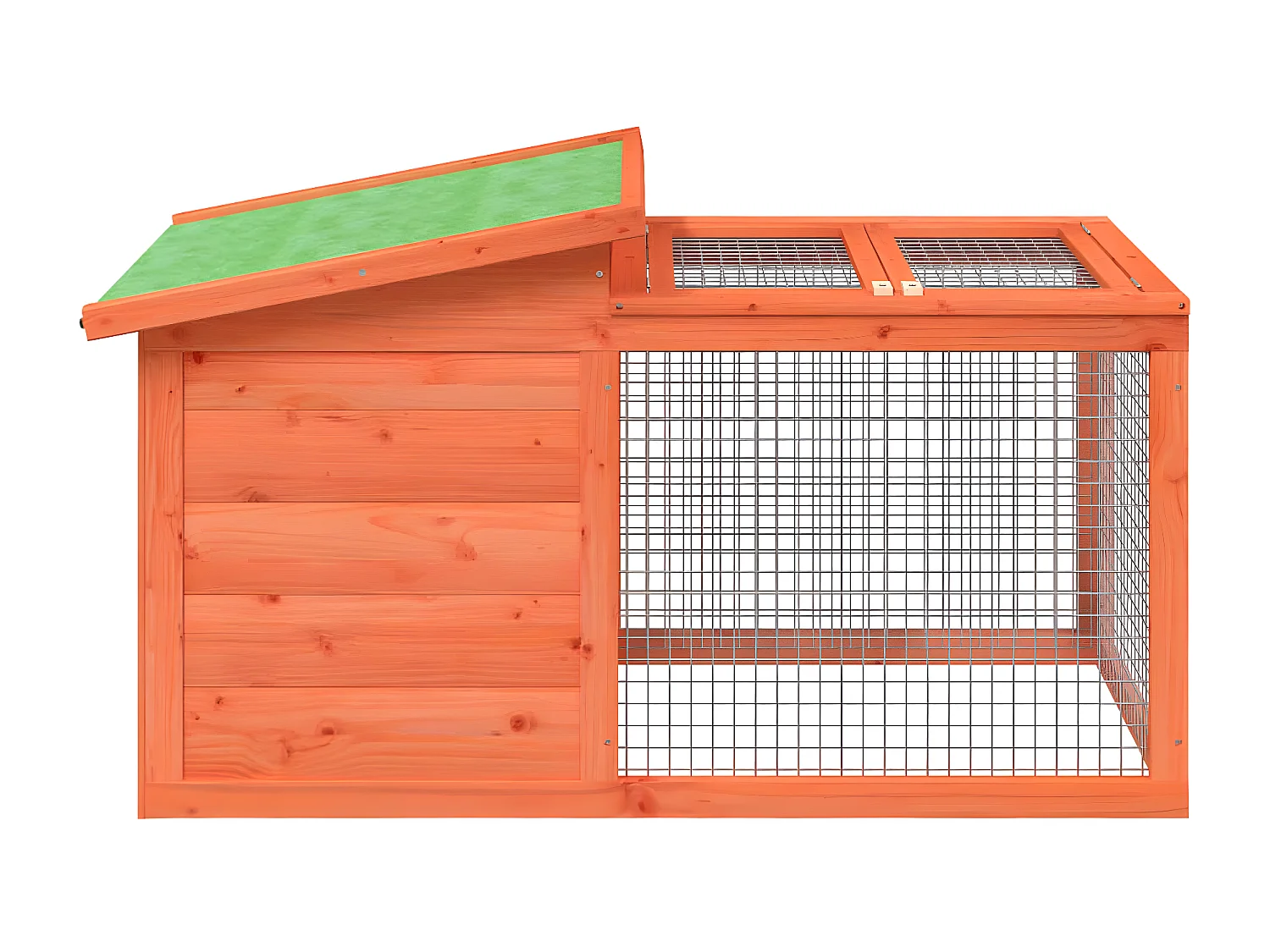 Clapier marron 100,5x54x55 cm bois de pin massif RG3Q47693