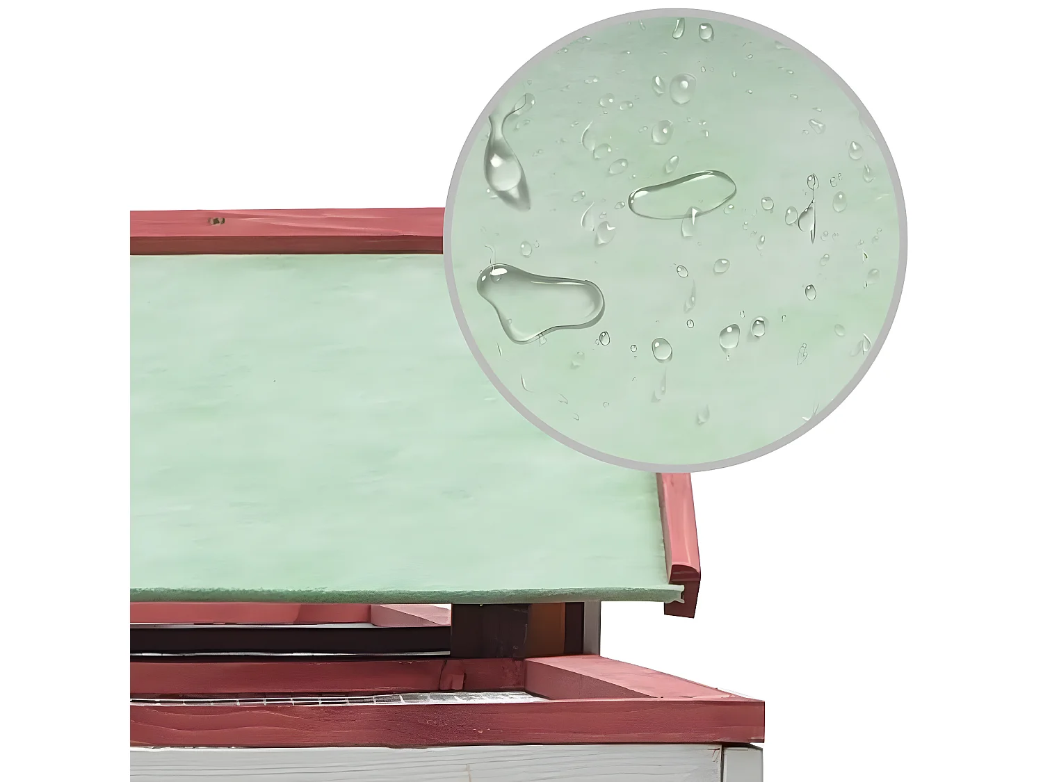 Conejera madera maciza pino y abeto rojo 310x70x87 cm ES502497