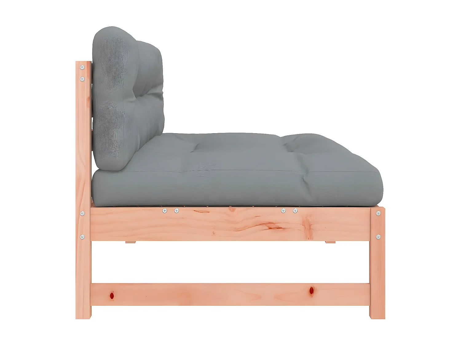 Canapé central de jardin 120x80 cm bois massif douglas PWRS93771