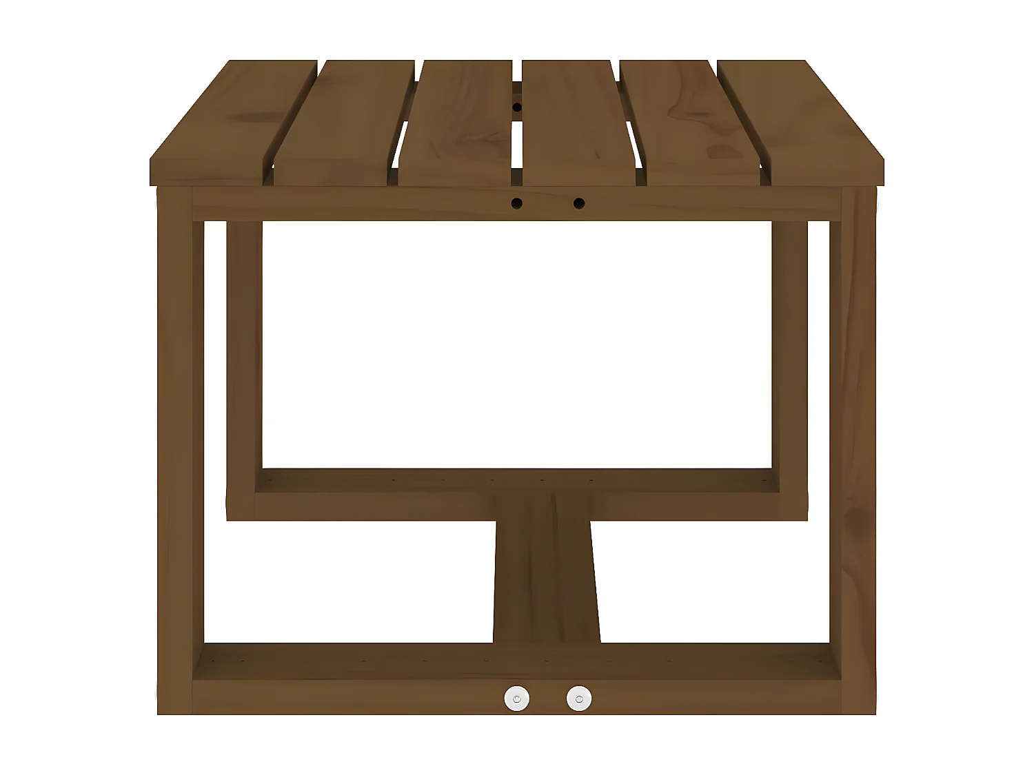 Mesa de centro de jardim p/ jardim 40x38x28,5 cm pinho maciço castanho-mel PT823841