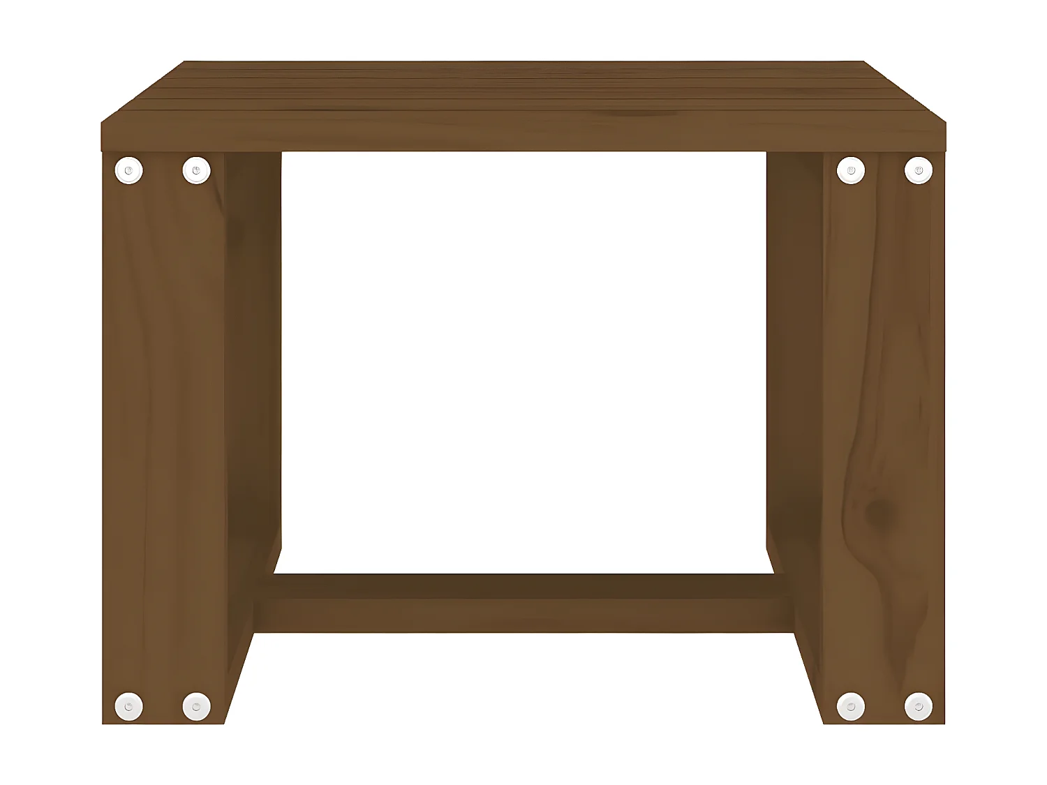 Table basse de jardin jardin marron miel 40x38x28,5cm bois massif pin GHR24304