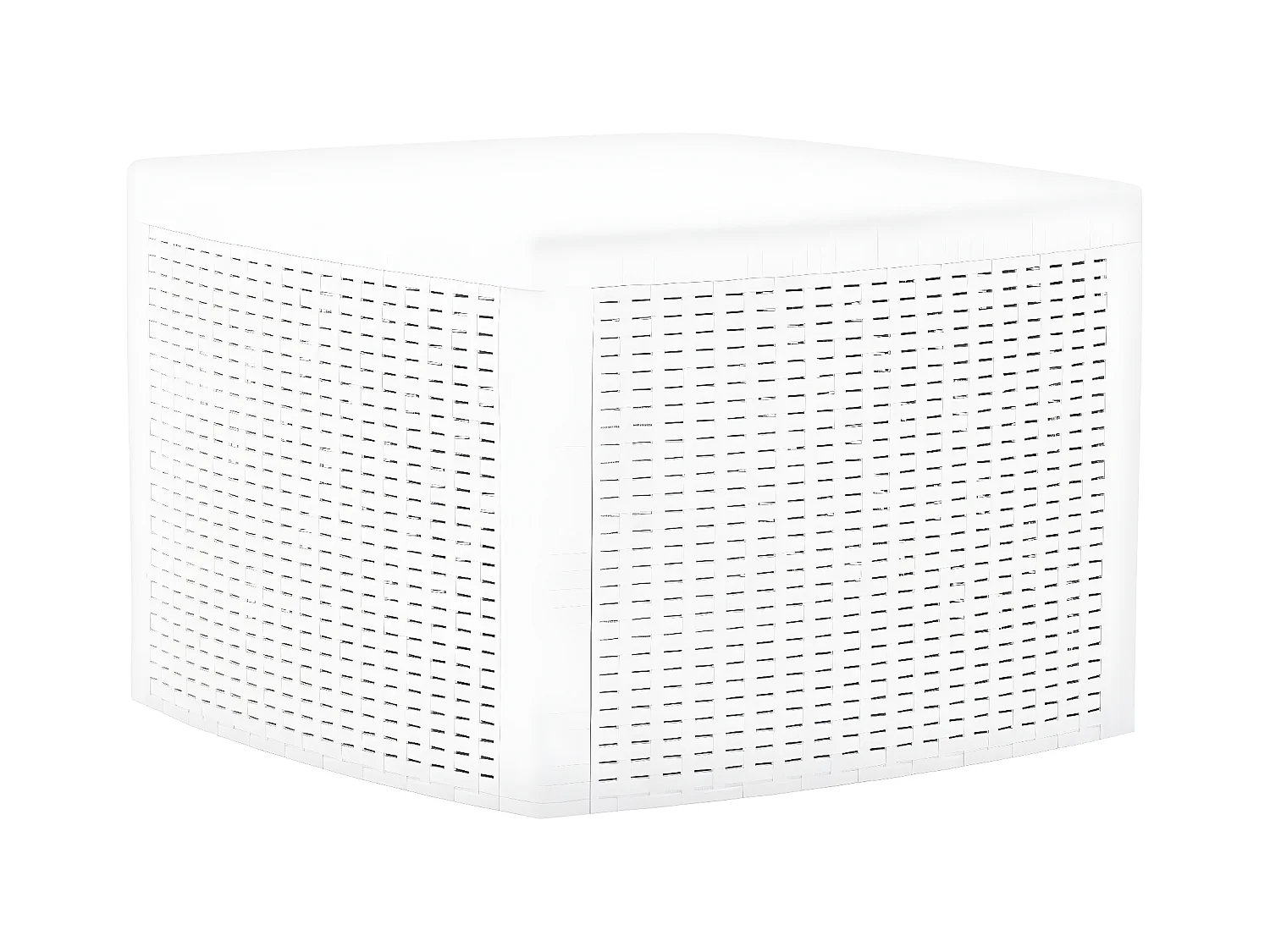 Table basse de jardin Blanc 54x54x36,5 cm Plastique GHR72570