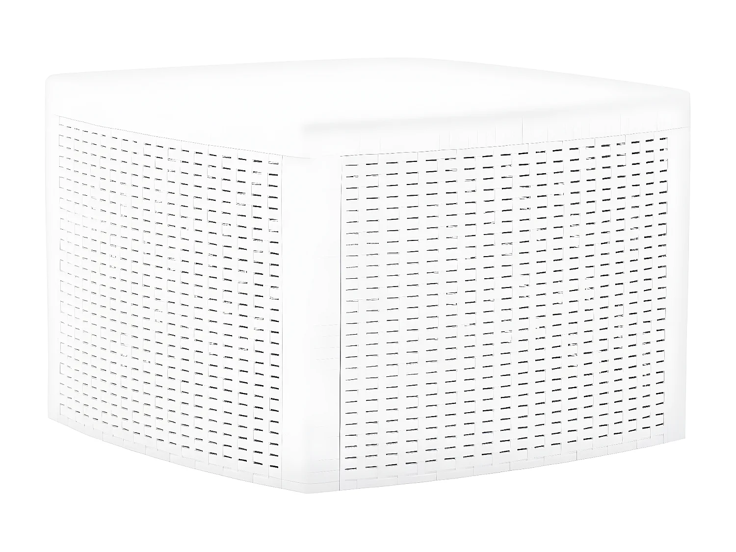 Table basse de jardin Blanc 54x54x36,5 cm Plastique GHR72570