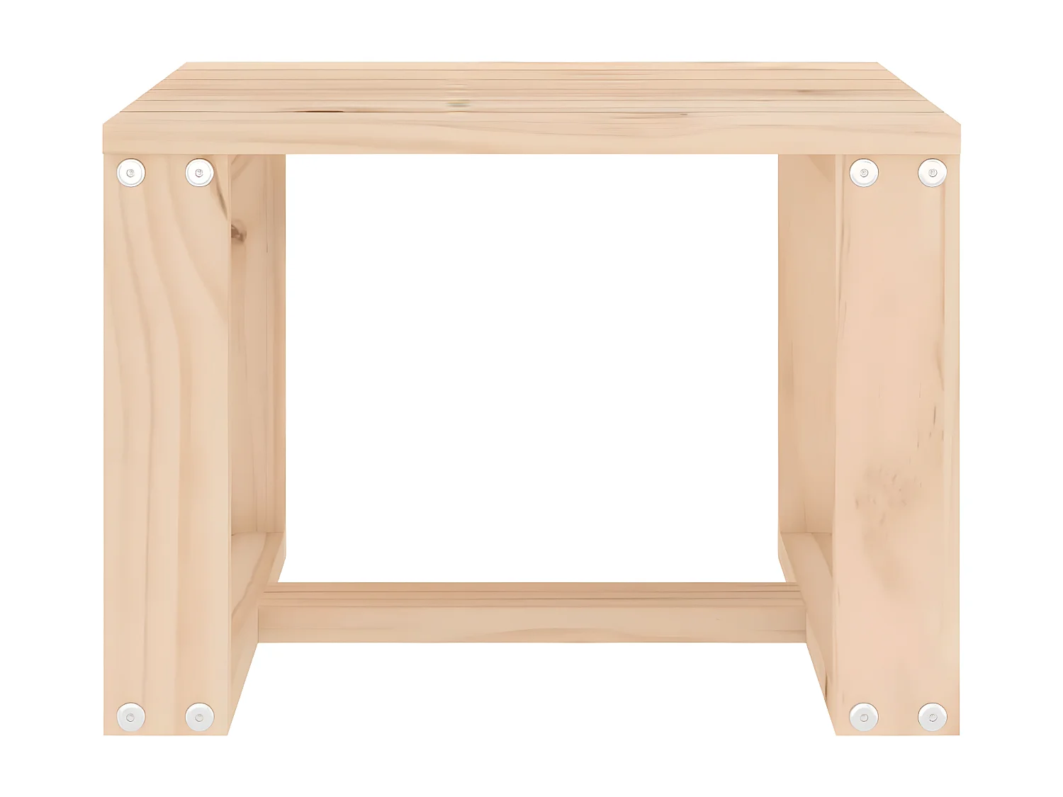 Mesa auxiliar de jardín madera maciza de pino 40x38x28,5 cm ES436950