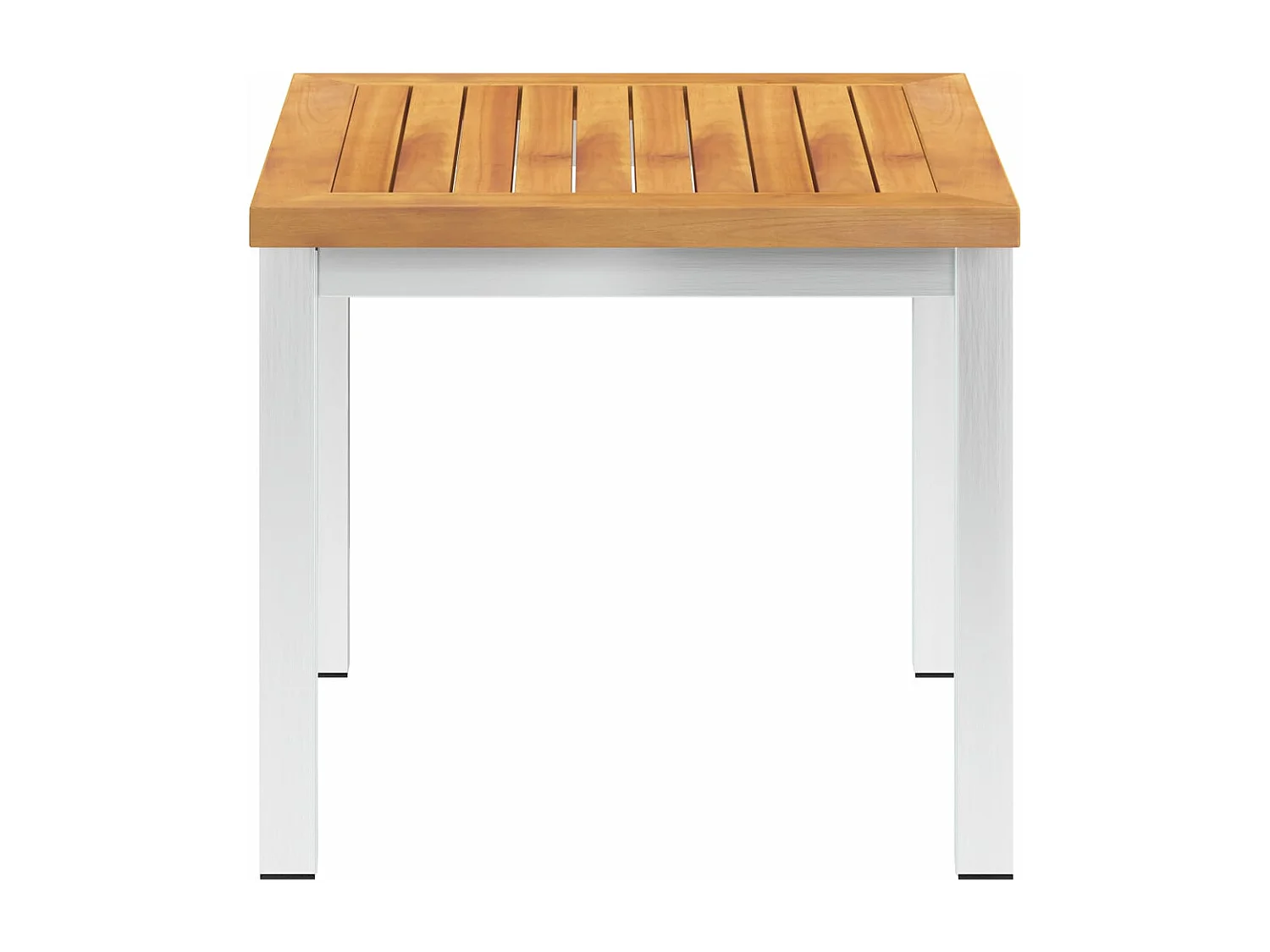 Table basse de jardin 45x45x38 cm Bois d'acacia et inox GHR49662