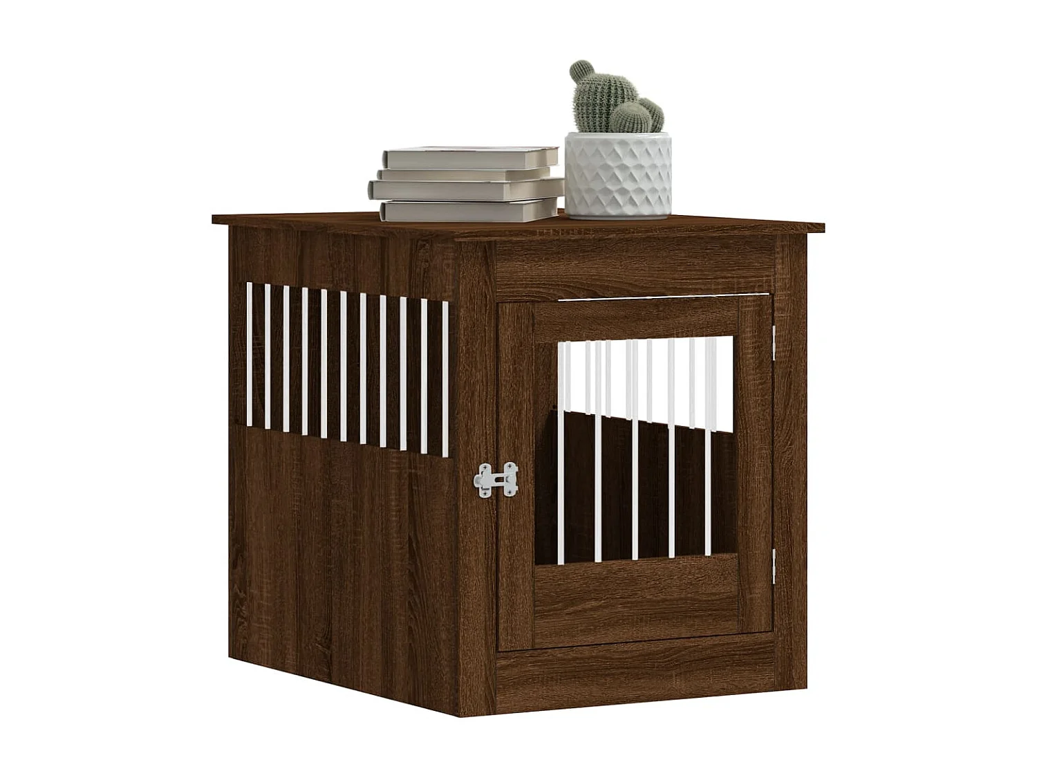 Meuble de cage pour chiens chêne marron 64,5x80x71 cm RG3Q59527