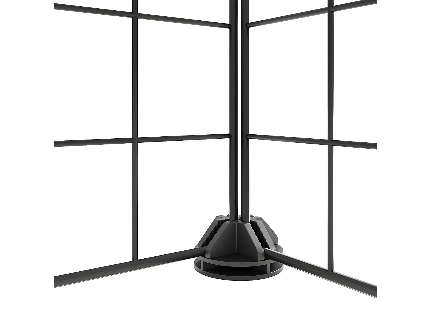 Cage animaux de compagnie à 36 panneaux et porte Noir 35x35 cm RG3Q38582