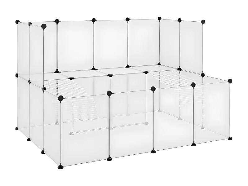 Cage pour petits animaux Transparent 143x107x93 cm PP et Acier RG3Q45390
