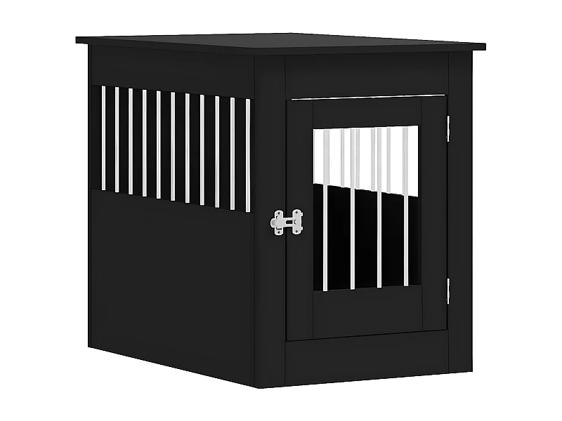 Móvel casota para cão 55x80x68 cm derivados de madeira preto PT965364