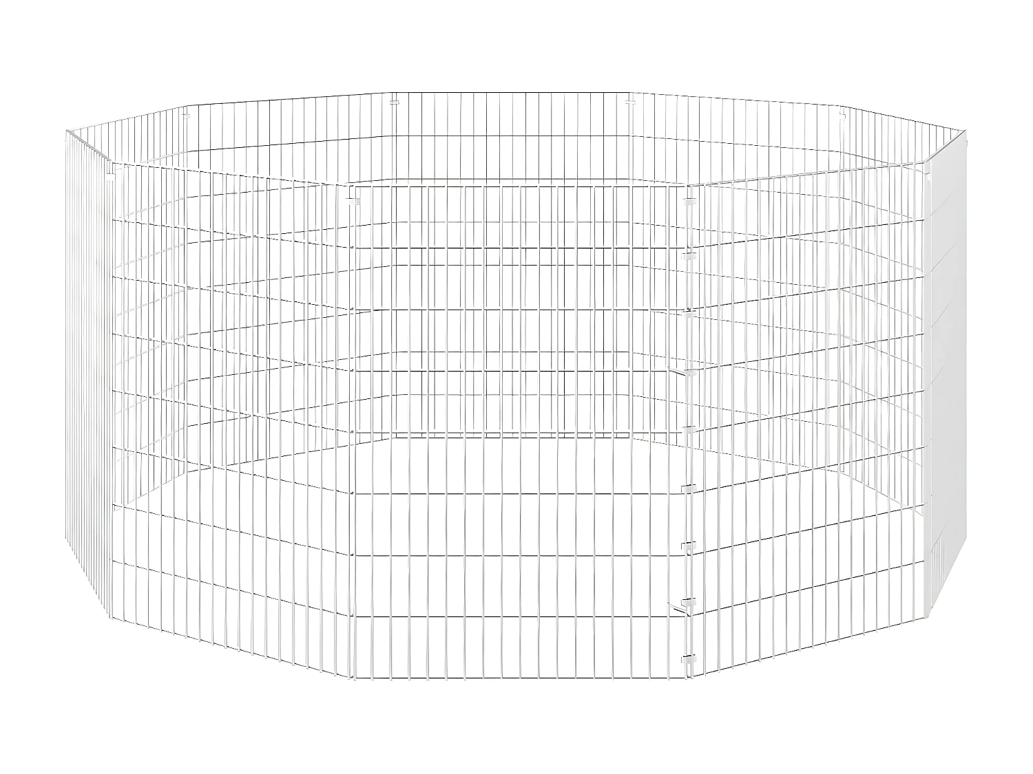 Cage à lapin 10 panneaux 54x80 cm Fer galvanisé RG3Q33764