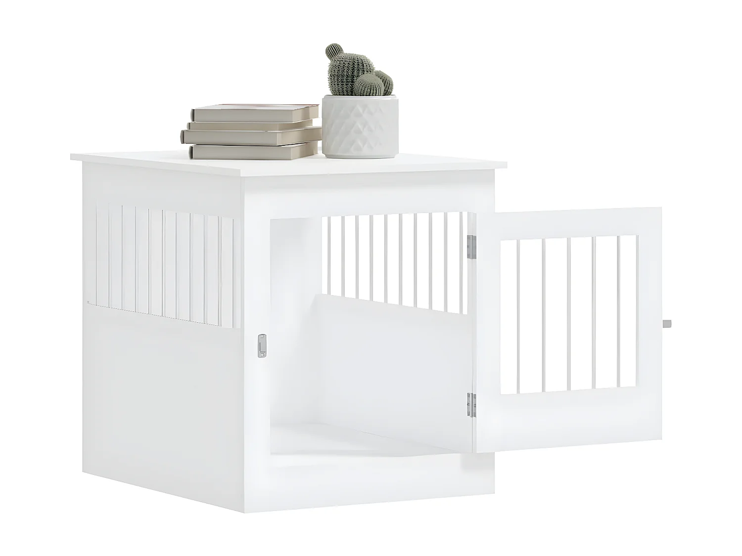 Móvel casota para cão 64,5x80x71 cm derivados de madeira branco PT861024