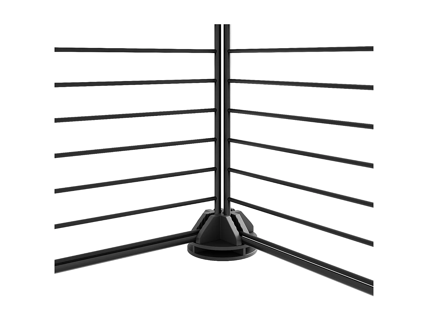 Cage animaux de compagnie à 44 panneaux et porte Noir 35x35 cm RG3Q92635