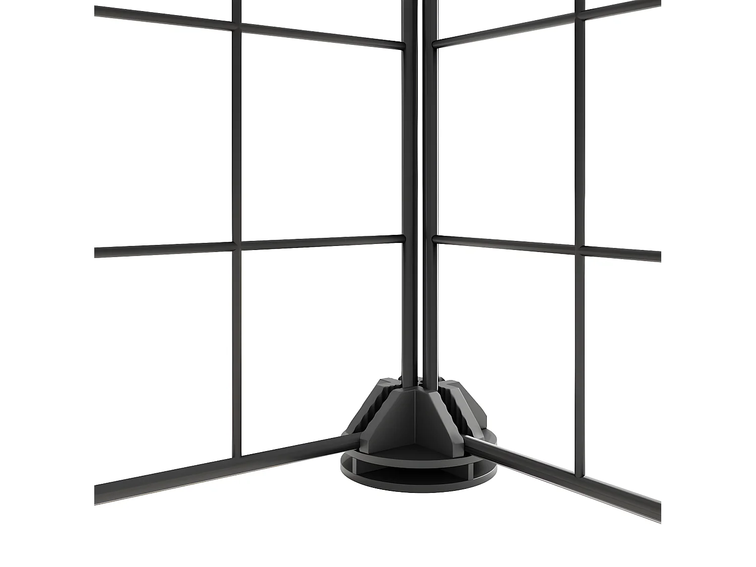 Cage animaux de compagnie à 36 panneaux et porte Noir 35x35 cm RG3Q81416