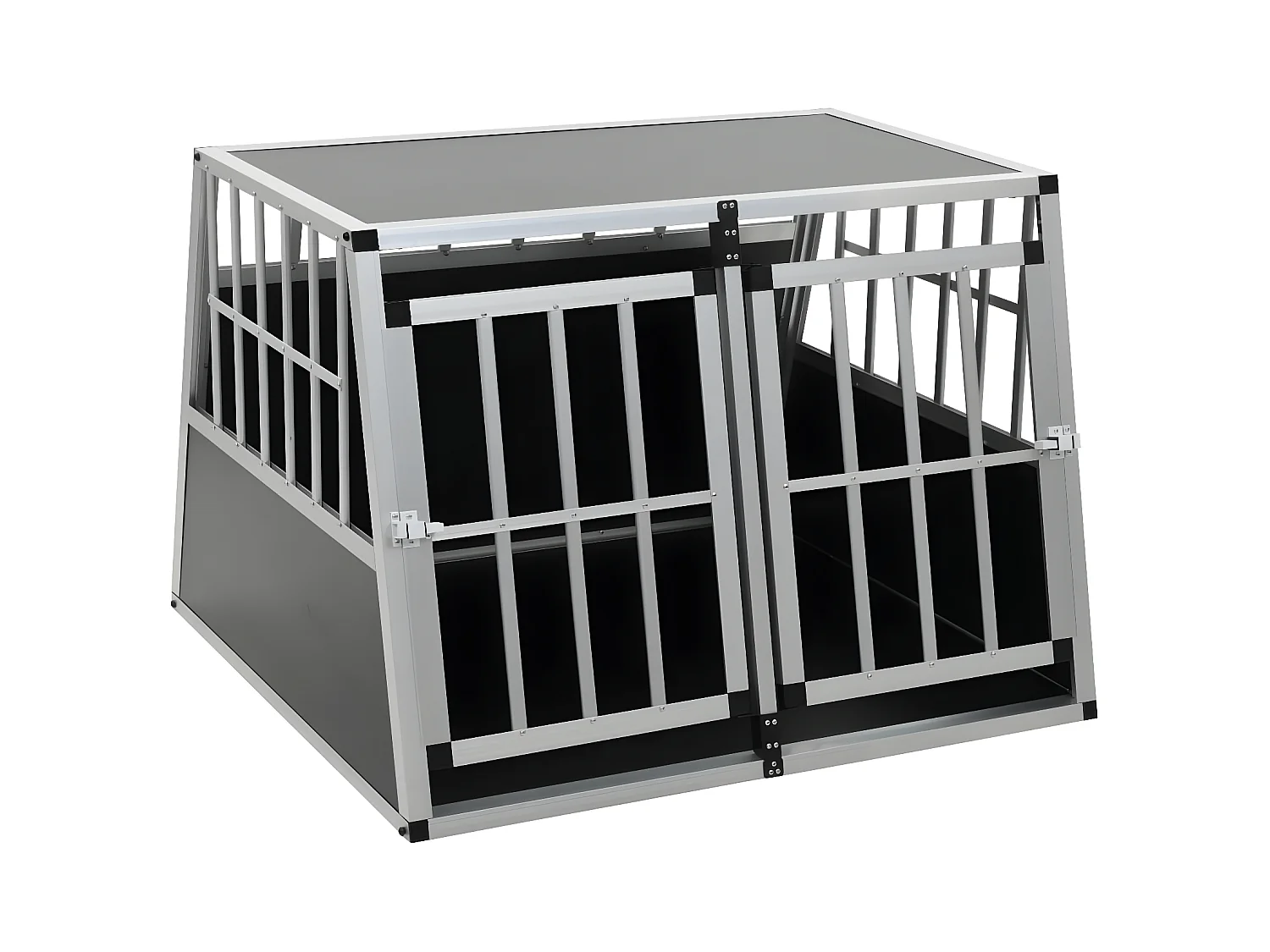 Jaula de perro con puerta doble 94x88x69 cm ES354336