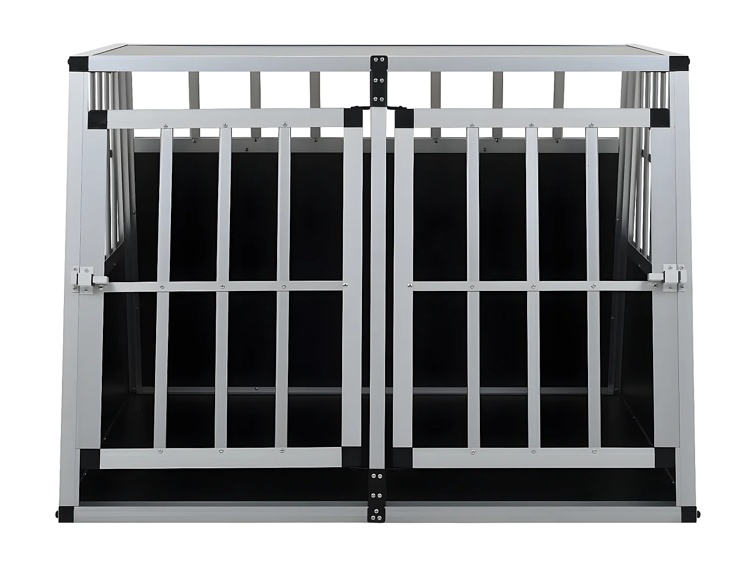 Cage pour chien à double porte 94 x 88 x 69 cm RG3Q70650