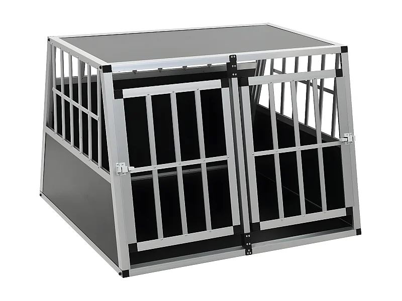 Jaula de perro con puerta doble 94x88x69 cm ES354336