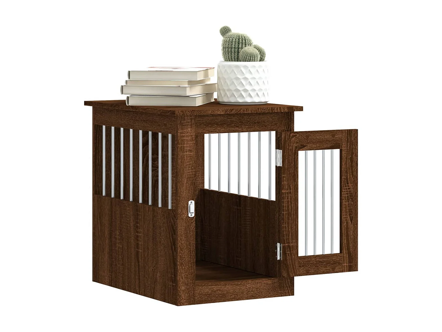 Meuble de cage pour chiens chêne marron 45x62x59 cm RG3Q80358