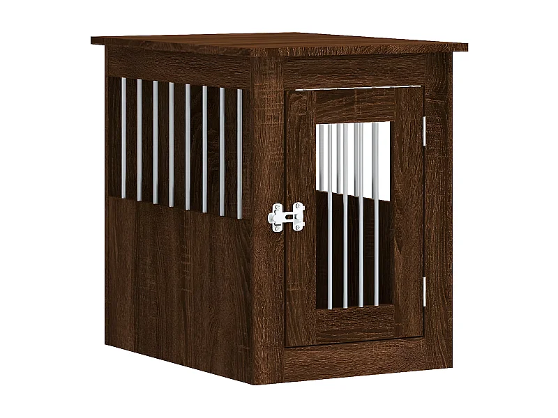 Meuble de cage pour chiens chêne marron 45x62x59 cm RG3Q80358