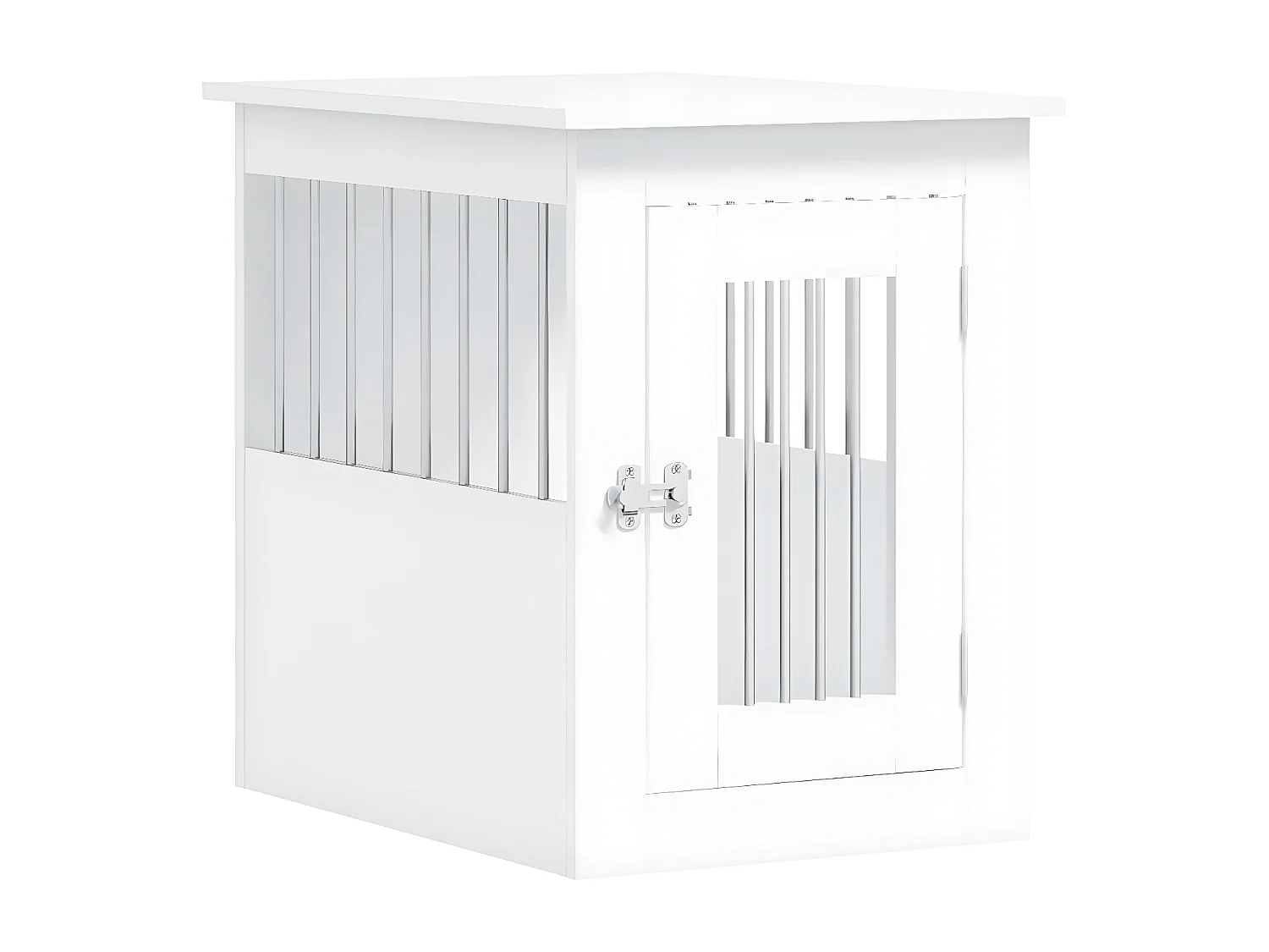 Jaula para perros madera de ingeniería blanco 45x62x59 cm ES146699