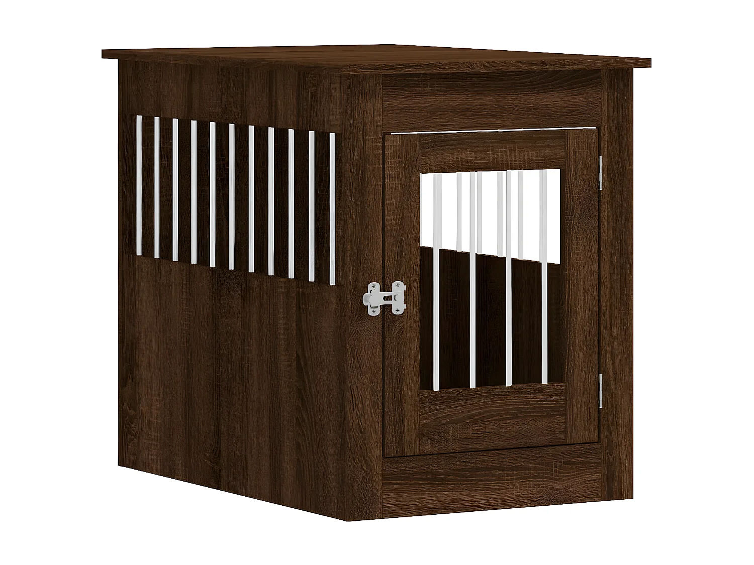 Meuble de cage pour chiens chêne marron 55x80x68 cm RG3Q24222