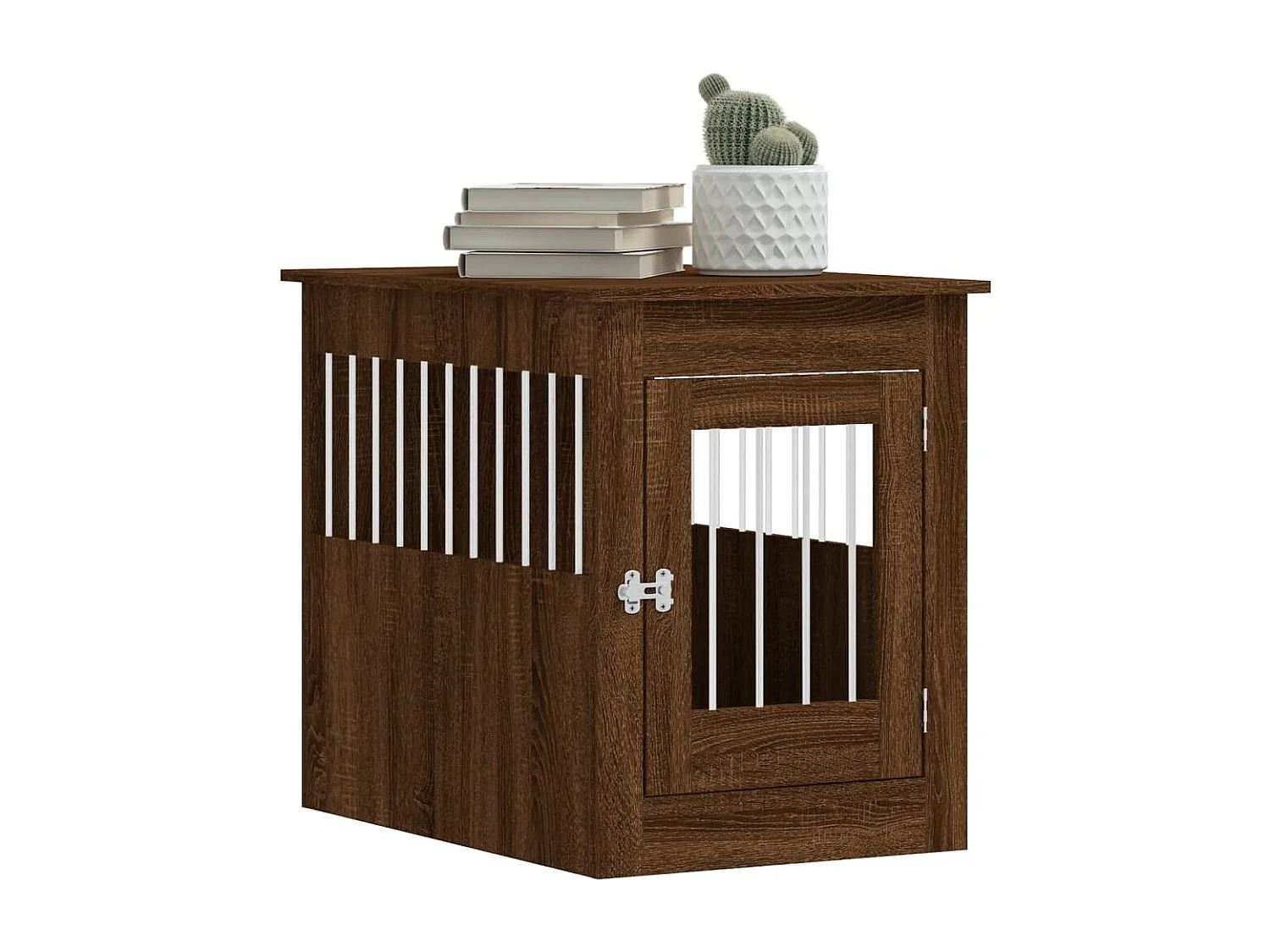 Meuble de cage pour chiens chêne marron 55x80x68 cm RG3Q24222