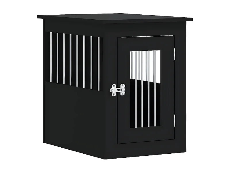 Móvel casota para cão 45x62x59 cm derivados de madeira preto PT650224