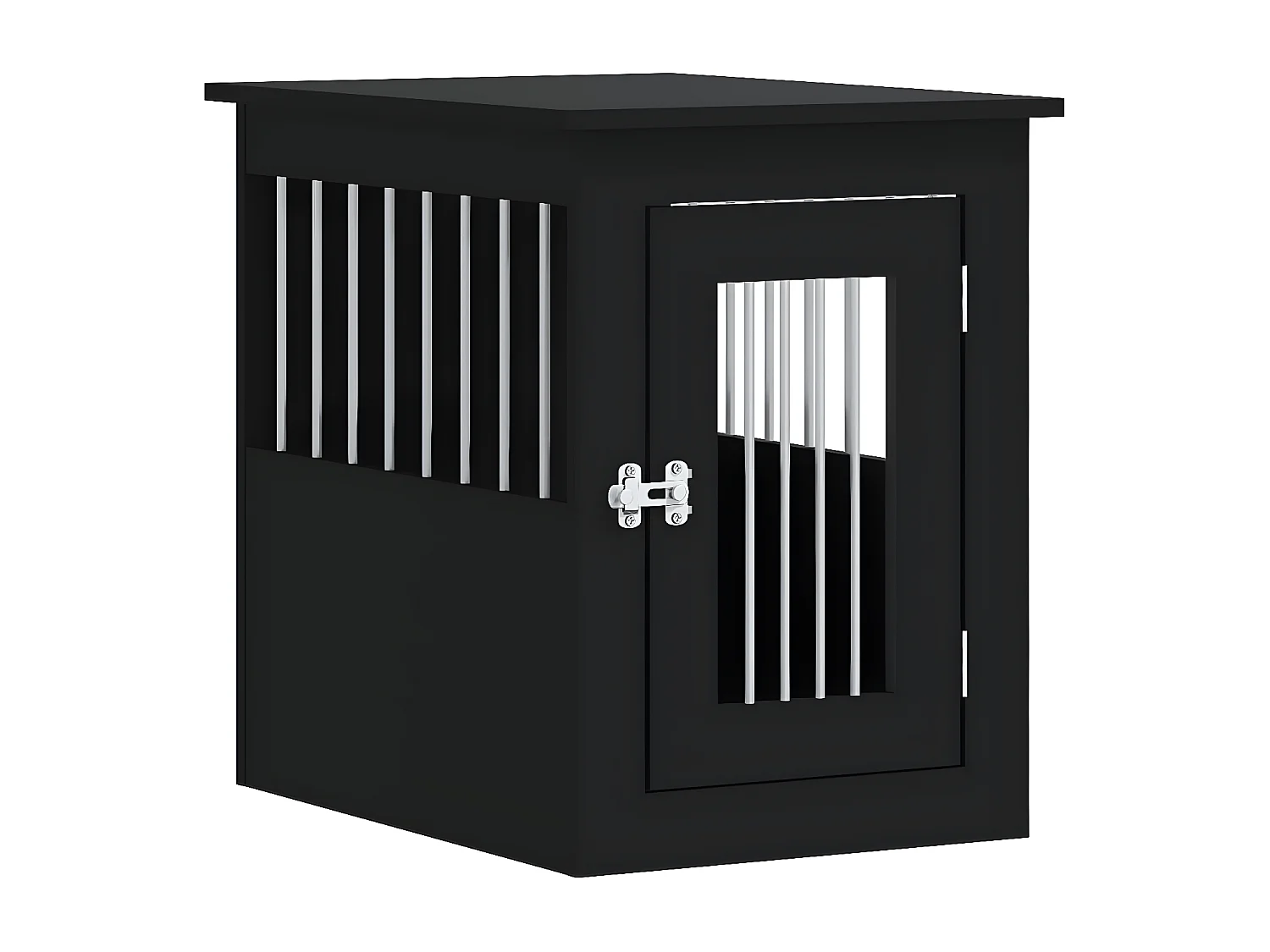 Móvel casota para cão 45x62x59 cm derivados de madeira preto PT650224