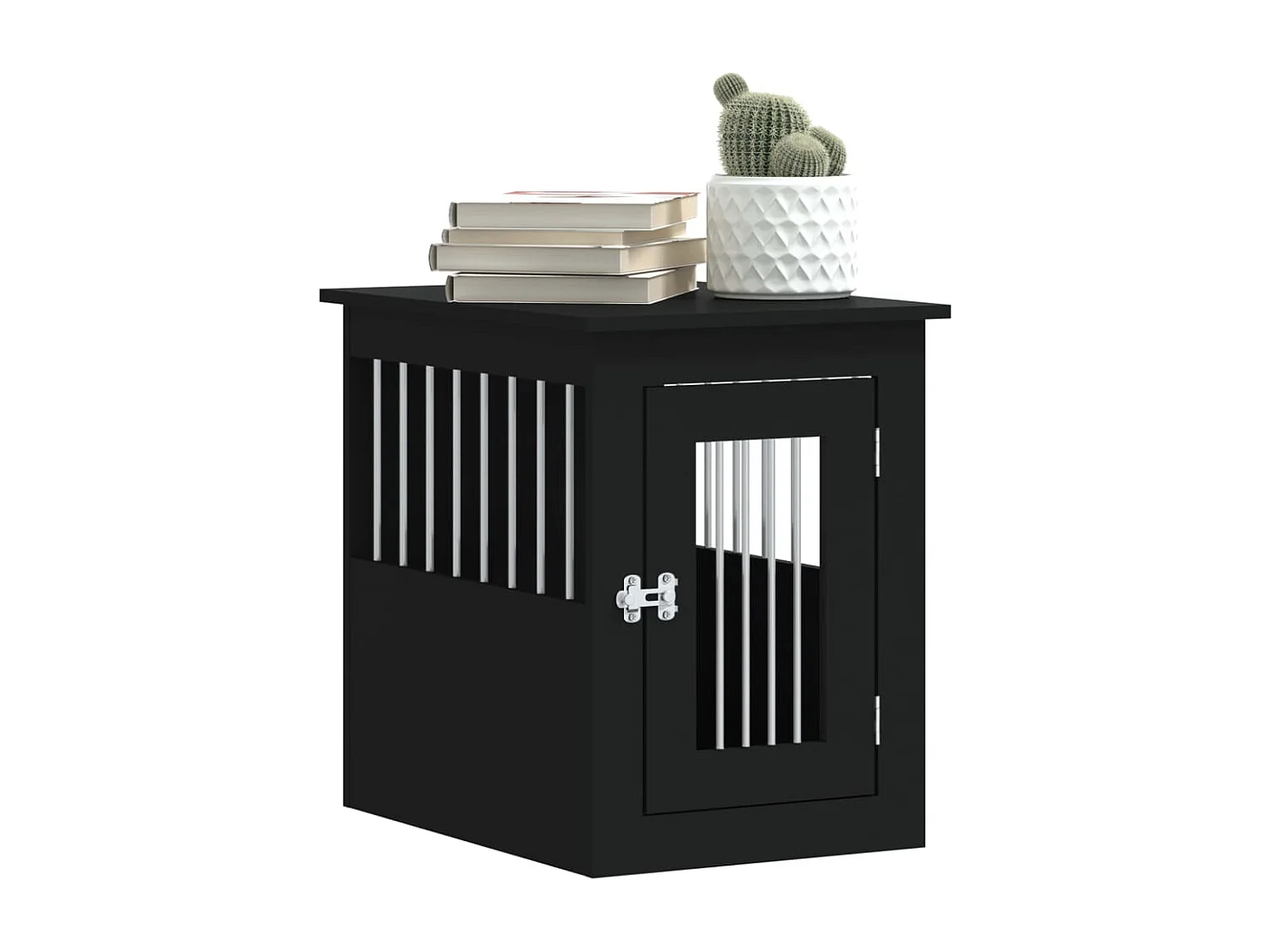 Meuble de cage pour chiens noir 45x62x59 cm bois d'ingénierie RG3Q43273