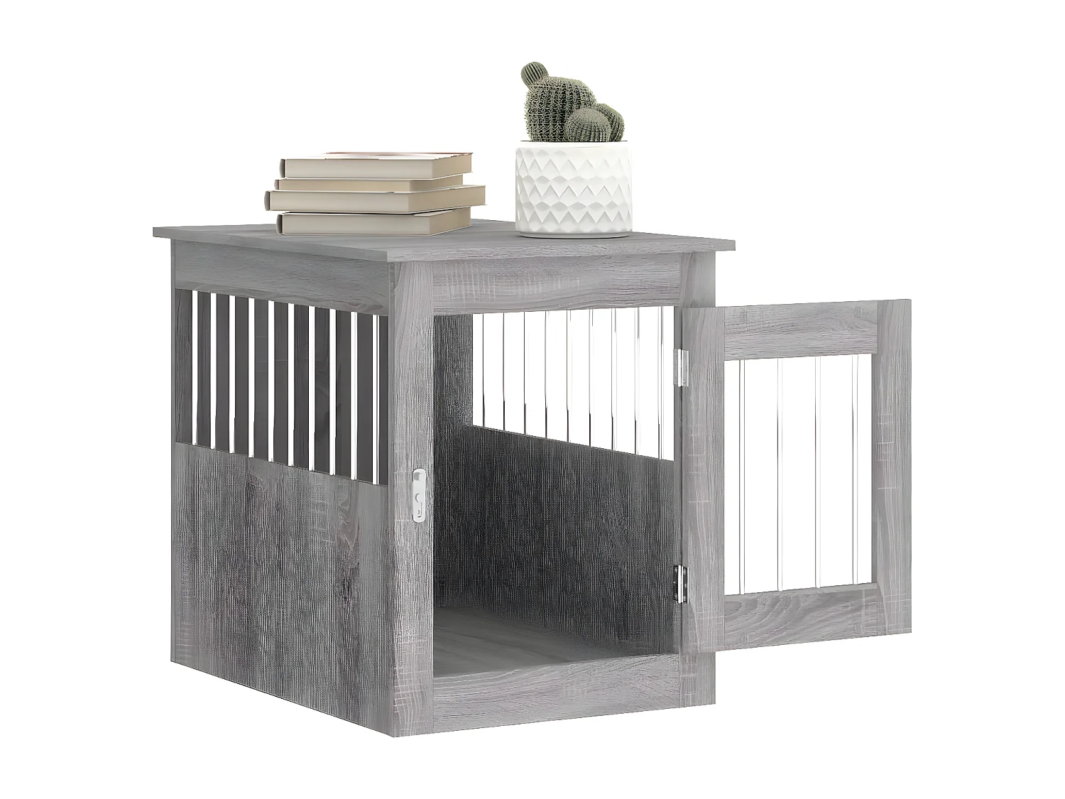 Meuble de cage pour chiens sonoma gris 55x75x65 cm RG3Q66584