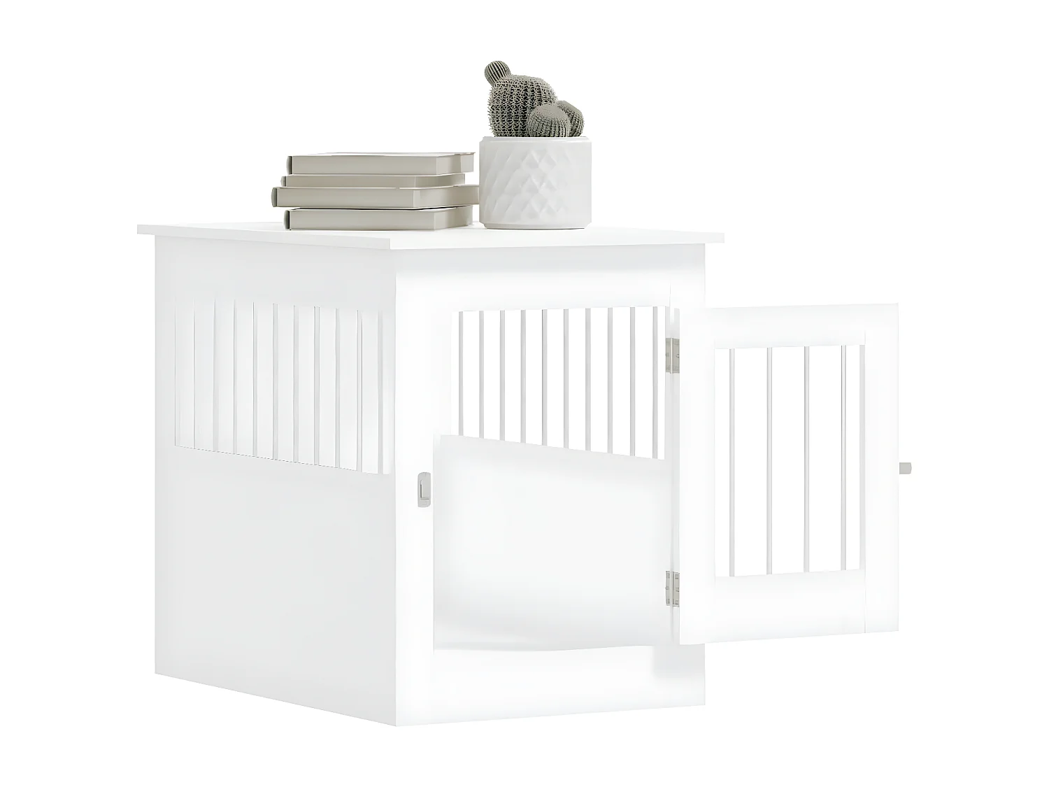 Móvel casota para cão 55x80x68 cm derivados de madeira branco PT144493