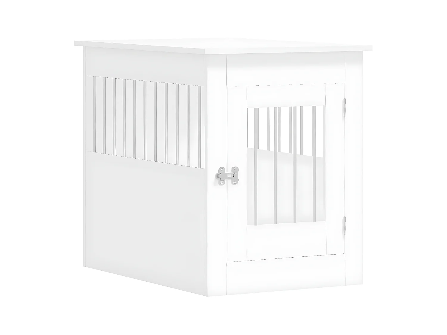 Meuble de cage pour chiens blanc 55x80x68 cm bois d'ingénierie RG3Q23925
