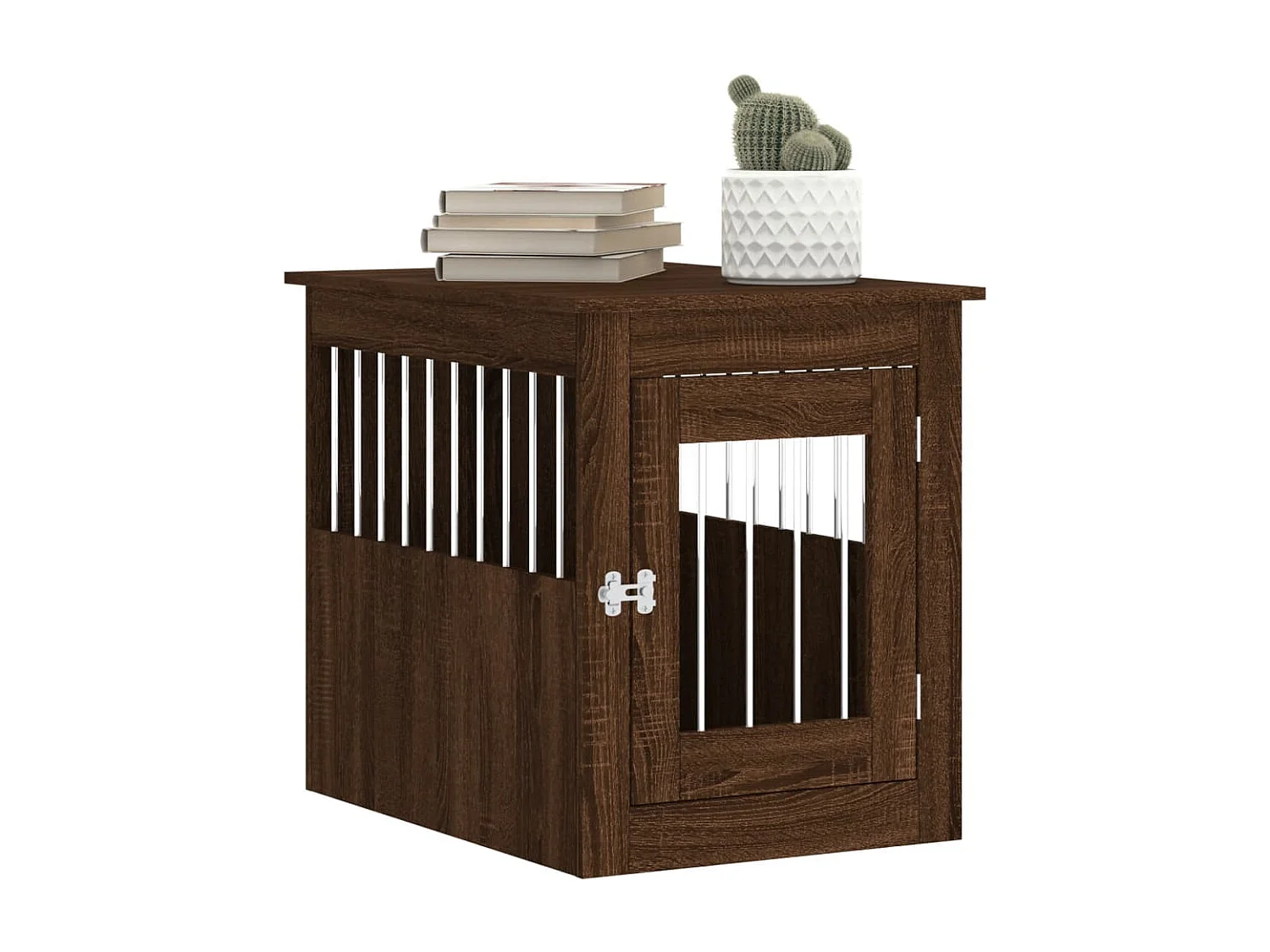 Meuble de cage pour chiens chêne marron 55x75x65 cm RG3Q17595
