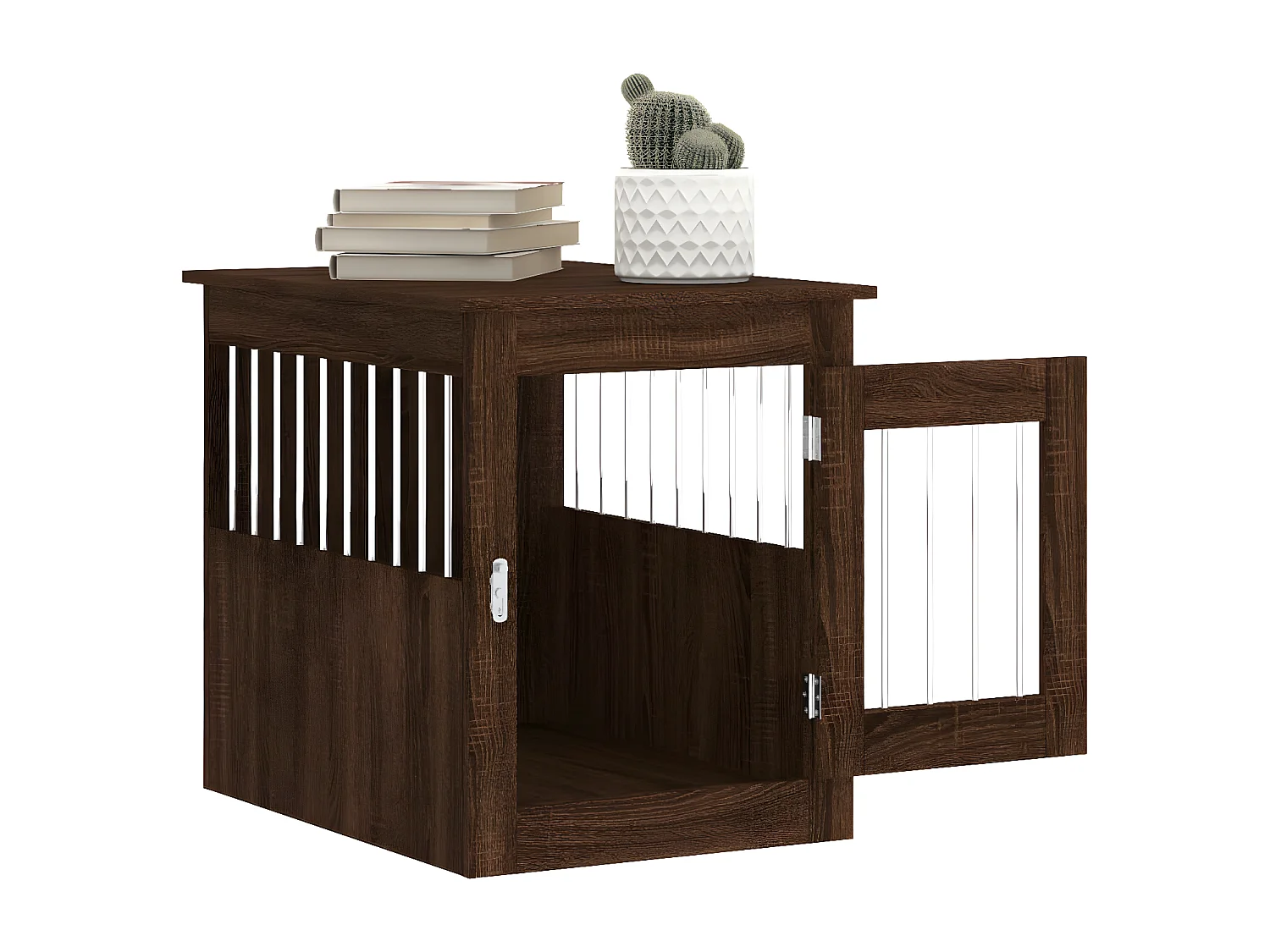 Meuble de cage pour chiens chêne marron 55x75x65 cm RG3Q17595