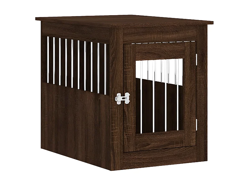 Meuble de cage pour chiens chêne marron 55x75x65 cm RG3Q17595