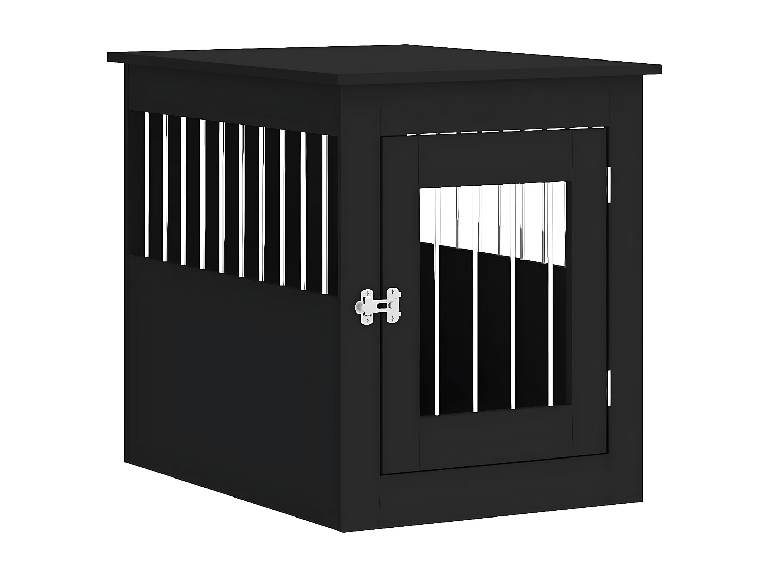 Meuble de cage pour chiens noir 55x75x65 cm bois d'ingénierie RG3Q92071