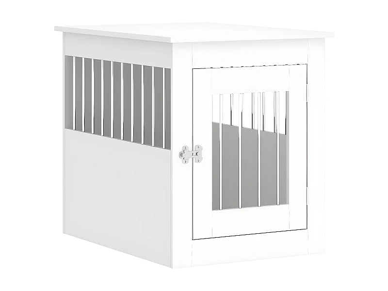 Móvel casota para cão 55x75x65 cm derivados de madeira branco PT153091