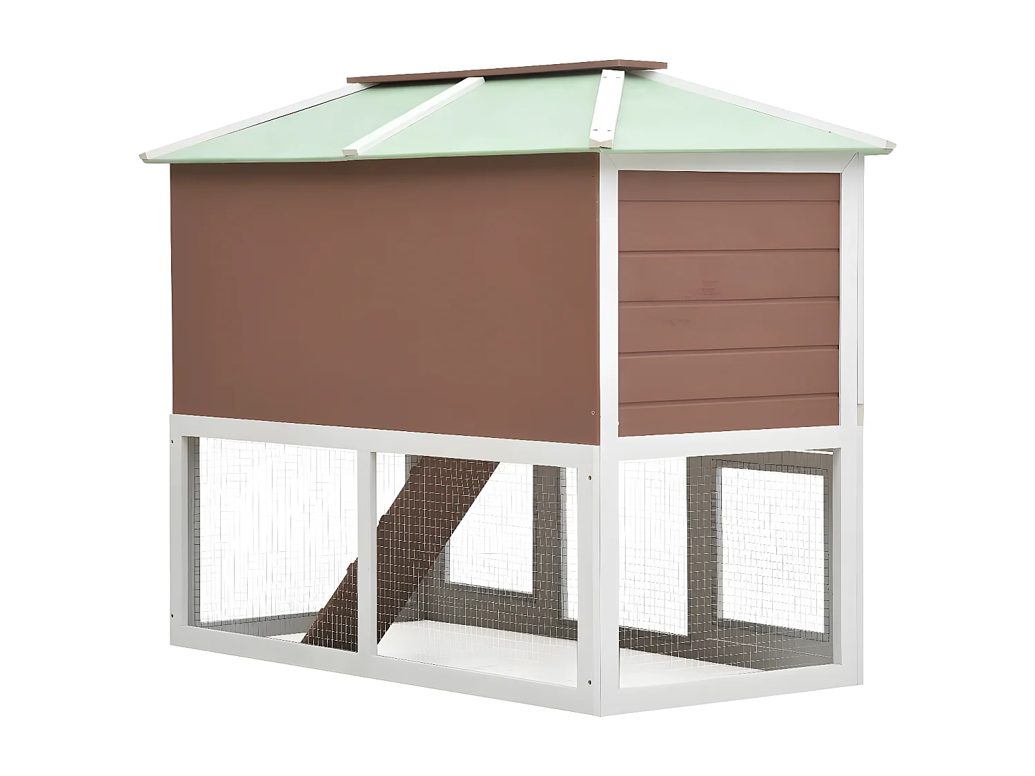 Cage double pour animaux Marron Bois RG3Q29073