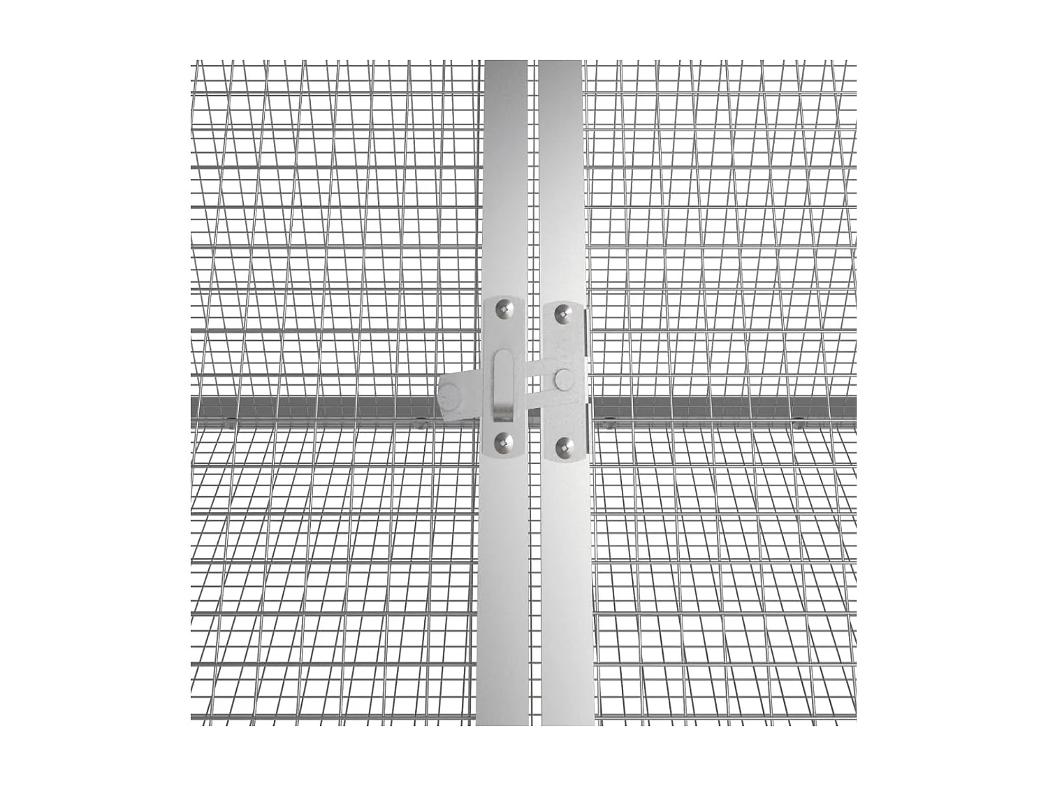Gaiola p/ coelhos 504,5x80,5x71 cm aço galvanizado cinzento PT668109