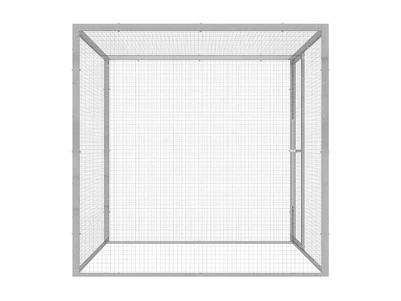 Jaula para gatos 1,5x1,5x1,5 m aço galvanizado PT746676