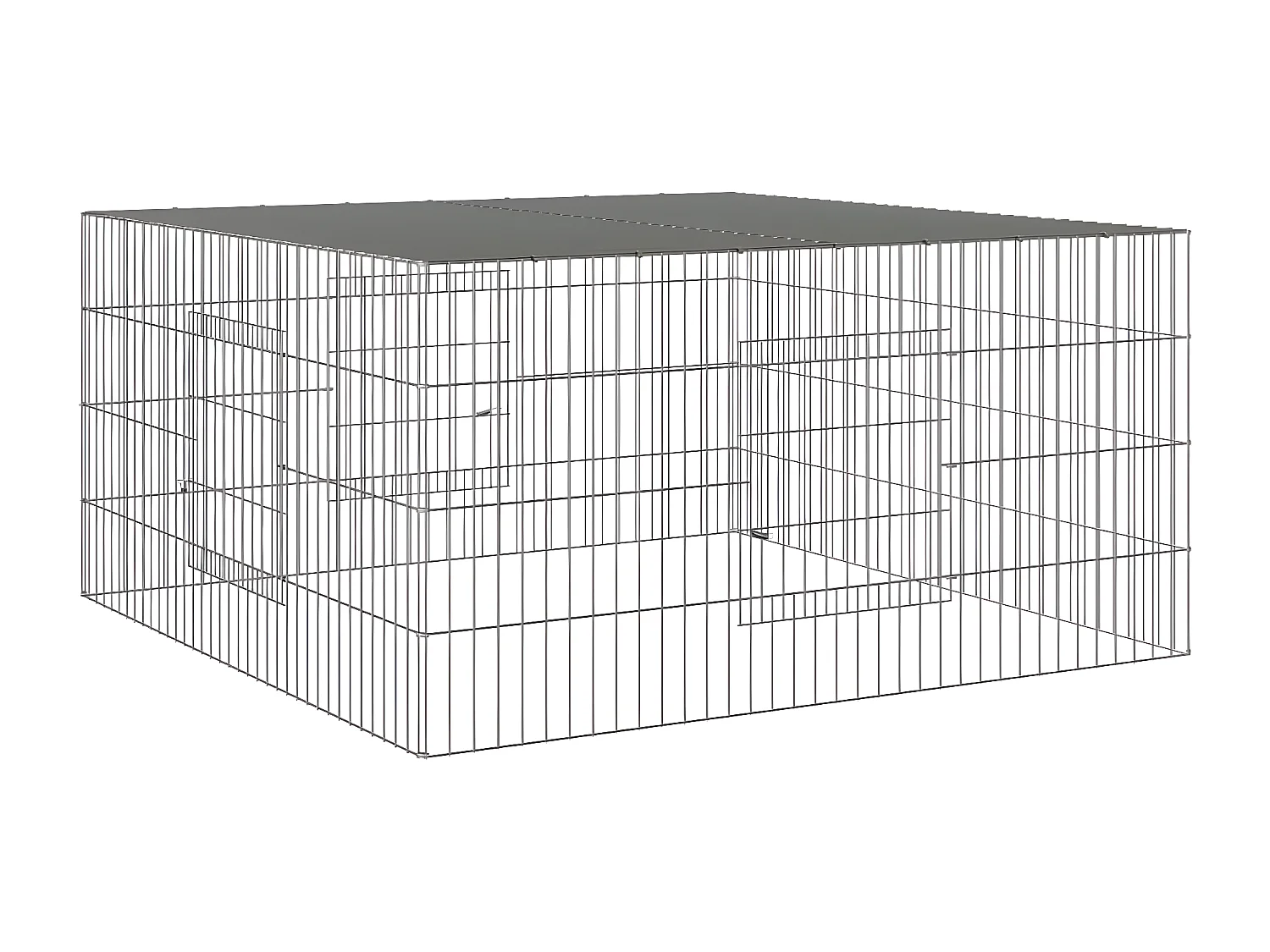 Coelheira 110x110x55 cm ferro galvanizado PT135266